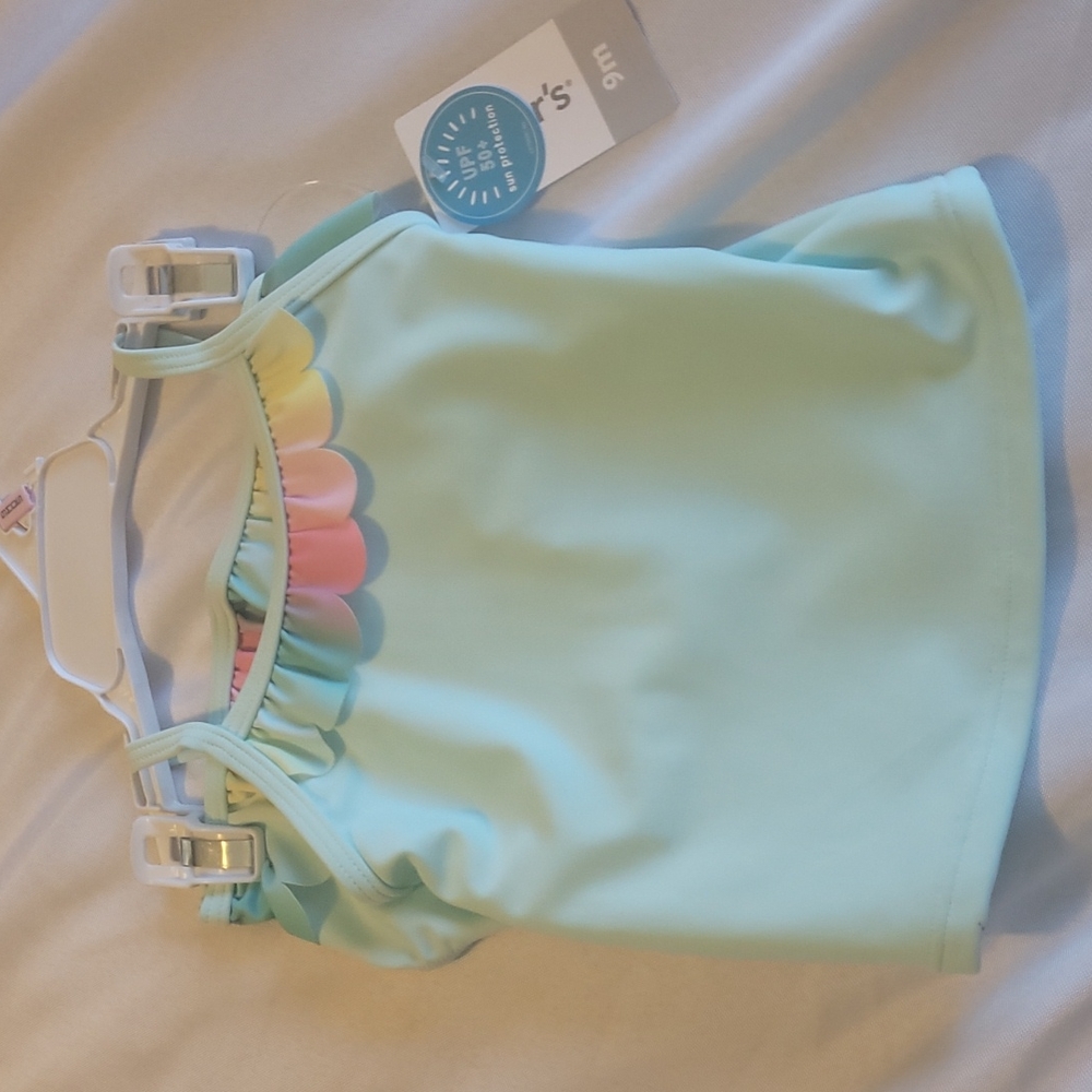 Infant Girl Carter brand Two Piece Swimsuit.  Size 9m & 12m.  NWT